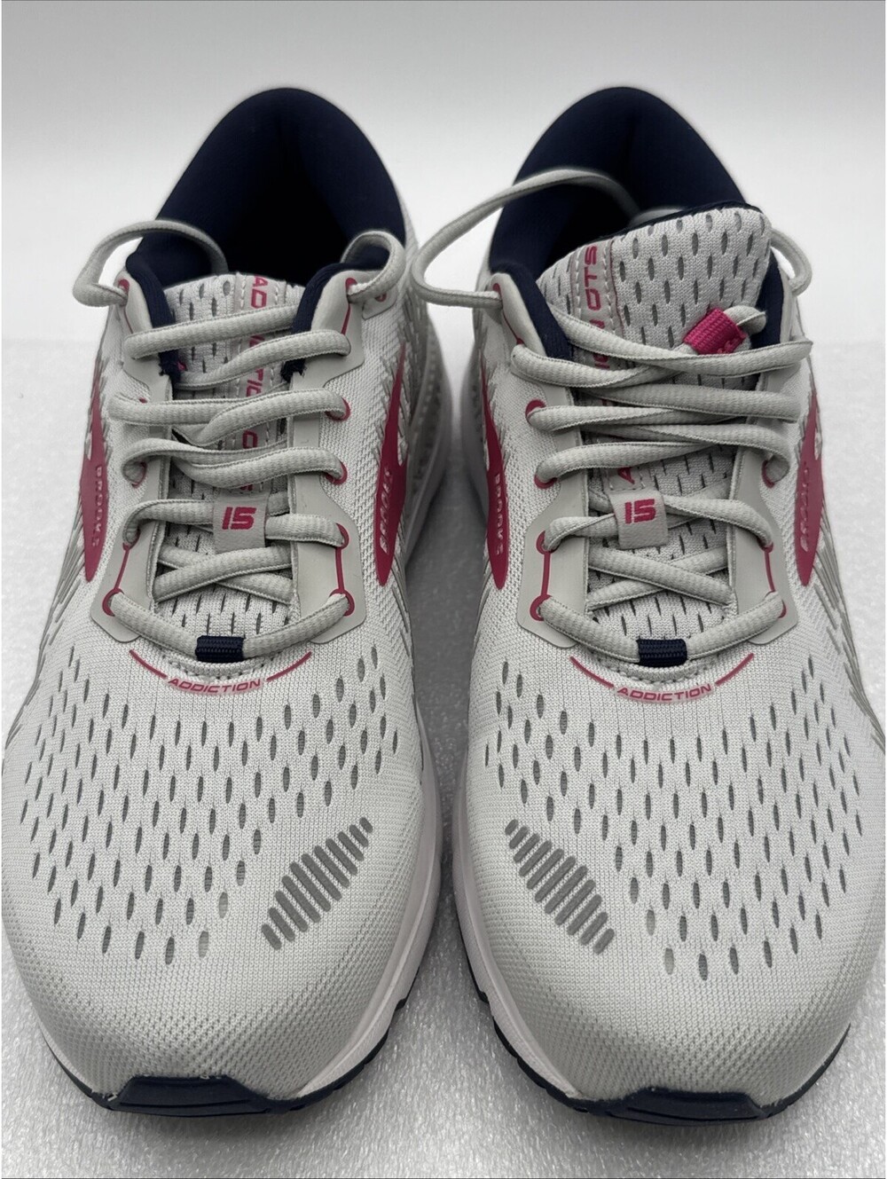 Brooks Addiction GTS 15 Womens Sneakers Oyster Peacoat Lilac Rose Sz 10 MED - Picture 4 of 16